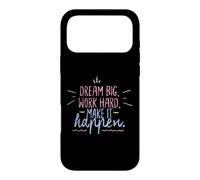 Dream Big Work Hard Make It Happen Motivational Success Case for iPhone 17 Pro Max