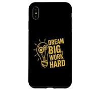 Dream Big Work Hard Motivational Ideas Productivity Theme Case for iPhone XS Max