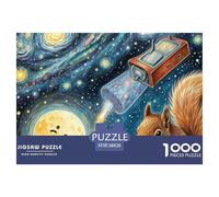 Dream Binder Squirrel 1000 Piece Puzzles Magic Fantasy for Age 12+ Fun Activities Memory Games Relaxing 38x26cm/1000pcs