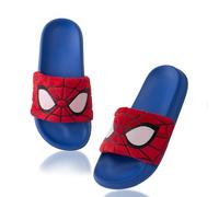 Dream Bridge Boys Sandals Kids Summer Sliders Slipper Plush Flip Flops Beach House Garden Pool Shoes for Children, Red, 12.5 UK Little Kid