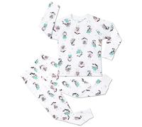 Dream Bridge Girls Pajamas Set, Girls Pjs Long Sleeve Cotton Toddlers PJs 2 Piece Sleepwear 3 to 8 Years, Green,3-4 Years