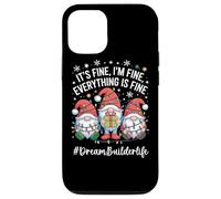 Dream Builder Gnome Everything Is Fine Funny Christmas Case for iPhone 12/12 Pro