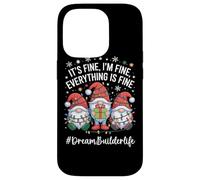 Dream Builder Gnome Everything Is Fine Funny Christmas Case for iPhone 14 Pro
