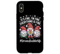Dream Builder Gnome Everything Is Fine Funny Christmas Case for iPhone X/XS