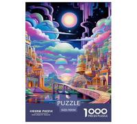 Dream Candy House 1000pcs Animation Paper Jigsaw Puzzle 100% Recycled Cardboard Beautiful Decoration for Adults And Kids 70x50cm/1000pcs