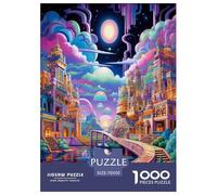 Dream Candy House Jigsaw Puzzles Puzzle for Adults Kids. 1000 Piece Impossible Challenge Toy Educational Games Home Decoration for Educational Games Gifts 70x50cm/1000pcs