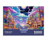 Dream Candy House 。 Puzzle - Fully Interlocking & Randomly Shaped 1000 Piece 。 Puzzles Age 12+ for Adults - Durable Adult 。 Puzzles for The Whole Family 70x50cm/1000pcs