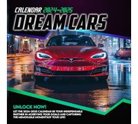 Dream cars Calendar 2024-2025: 16 Months of The Animal from Sep 2024 to Dec 2025,Square 8.5 x 8.5 Inches Gift For Organizing & Planning