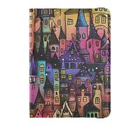 Dream Castle Animation Style Leather Passport Holder Cover Vaccine Card Holder Cover Combo Badge ID Vaccine Card Holder Wallet Lightweight, Dream Castle Animation style, One Size