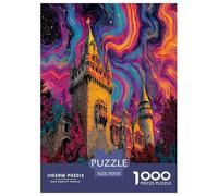 Dream Castle Jigsaw Puzzles Puzzle for Adults Kids. 1000 Pieces Impossible Challenge Toy Educational Game Home Decoration for Educational Games Gifts 70x50cm/1000pcs