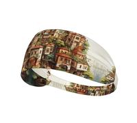 Dream Castle Outdoor Sports Sweat-Absorbing Headband, Fitness Sports Yoga Cycling Headband, Sports Elastic Headband,