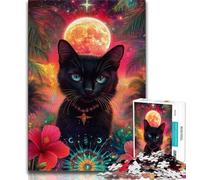 Dream Cat Jigsaw Puzzles 1000 Pieces for Adults Teens,Stress Reliever Difficult Challenge Enhance Love between Couples 50x75cm