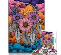 Dream Catcher Adult Puzzles 1000 Pieces,Help The Brain Exercise Addictive Toys to Cultivate Patience Parent-child Interaction 38x26cm