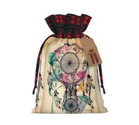 Dream Catcher Art Printed Gift Bag, Perfect Color Blocking Burlap Gift Bag