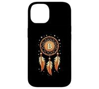 Dream Catcher Bitcoin Logo Blockchain BTC Nature Feather Case for iPhone 14