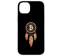 Dream Catcher Bitcoin Logo Blockchain BTC Nature Feather Case for iPhone 14 Plus