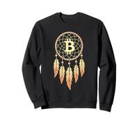 Dream Catcher Bitcoin Logo Blockchain BTC Nature Feather Sweatshirt