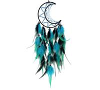 Dream Catcher, Black and Blue Wall Hanging Decor, Handmade Dreamcatcher for Home, Bedroom, Dormitory, 51 cm Bohemian Style Dream Catcher for Boys and Girls