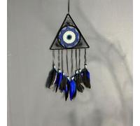 Dream Catcher, Boho Decor Evil Eye Dream Catchers for Room Wall Hanging, Feather Bead Dreamcatcher, Ornaments Decoration Craft Gifts for Home Bedroom Living Room Decor (3#)