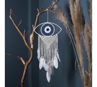 Dream Catcher, Boho Decor Evil Eye Dream Catchers for Room Wall Hanging, Feather Bead Dreamcatcher, Ornaments Decoration Craft Gifts for Home Bedroom Living Room Decor (2#)
