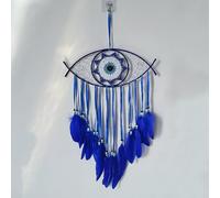 Dream Catcher, Boho Decor Evil Eye Dream Catchers for Room Wall Hanging, Feather Bead Dreamcatcher, Ornaments Decoration Craft Gifts for Home Bedroom Living Room Decor (1# - G)