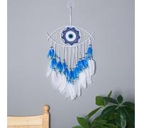 Dream Catcher, Boho Decor Evil Eye Dream Catchers for Room Wall Hanging, Feather Bead Dreamcatcher, Ornaments Decoration Craft Gifts for Home Bedroom Living Room Decor (4# - C)