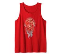 Dream Catcher Boho Tribal Rose Feathers Tattoo Tank Top