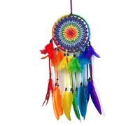 Dream Catcher Colorful - Decorative Ornament | Home Decor Rectifying For Hallway Dorm Room | Handmade Wall Hanging Decor Boho, Gift By Or