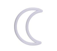 Dream Catcher Craft White Plastic Moon for Home Handmade Projects