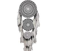 Dream Catcher Extra Large Feather Macrame Hanging 127 Cm Long for Wedding Home Decorations - 3 Circles Design
