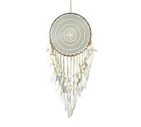 Dream Catcher Feather Wind Chime Pendant Home Entrance Interior Decoration Wedding Background Large Pendant for Bedroom(A)