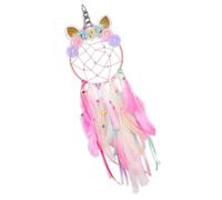 Dream Catcher for Girls,Unicorn Dream Catcher Light Pink Dreamcatcher Large Dreamcatcher Unicorn Dreamcatchers Handmade Dreamcatchers for Girls Kids Nursery Bedroom Blessing Birthday Gift