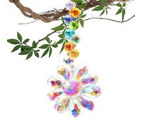 Dream Catcher for Indoor Window, Flower Dream Catcher | Dream Catcher | Flower Dream Catcher, Rainbow , Colorful Lawn Ornament, Fashion Pendant for Jard