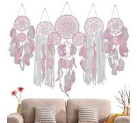 Dream Catcher - Giant Dream Catcher, 5 Piece Dream Catcher Set, Creative Moon and Stars Hanging Over the Bed, Suitable Dream Catcher, Hanging Crafts for Wall Hanging, Room Decoration