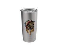 Dream Catcher Indian Tribe Indian Chief Native American Stainless Steel Insulated Tumbler