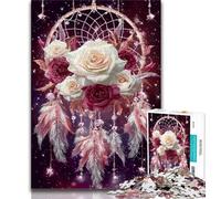 Dream Catcher Jigsaw Puzzles for Adults Teenagers Jigsaws Puzzle,Pattern Assembly Fun at Home Activities,Birthday Present,Travel Gifts (38x26cm)