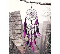Dream Catcher Large Traditional Dream Catcher Handmade Beaded Feather Wall Car Hanging Decor Ornament Gift, Keep The Nightmares Away