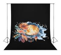 Dream-catcher Moon And Sun Photo Studio Backgrounds Black Photography Backdrop for Portrait Video Shooting Live 56"x118"