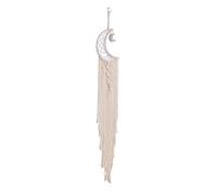 Dream Catcher Moon Star Dream Catcher Dreamcatcher Handmade Lace Dream Catcher Feather Bead Wall Hanging Boho Woven Art Ornament Gift Craft Dreamcatcher Wind Chimes for Home Children Bedroom Decor (G)