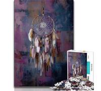Dream Catcher Oil Painting JigsawPuzzle 1000 Pieces for Teenagers,Brain Teaser Game Wall Decoration Unique Birthday And Xmas Gifts (38x26cm)