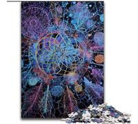 Dream Catcher Oil Painting Jigsaws 1000 Pieces for Adults, Learning Educational Toys Family Games Suitable for Desktop Decoration (50x75cm)