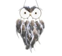 Dream Catcher Owl Dream Catcher Handmade Owl Dream Catcher Bohemian Wall Hanging Ornaments Handmade Feathers Native Decor for Bedroom Home Wall Hanging Decor (B)