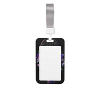 Dream Catcher Print Id Badge Holder Sliding Card Holder Vertical Card Protector Cover Case Teacher Lanyard for Office Women Men