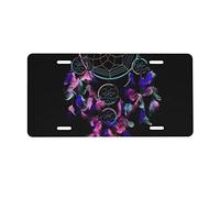 Dream Catcher Print License Plate Aluminum Car Plate Universal Car Tag For Car Decoration 15 * 30 cm