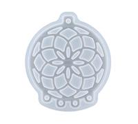 Dream Catcher Resin Mold Epoxy Dream Catcher Keychain Mold Silicone Keychain Pendant Feather for Earring Silicone Set for Resin