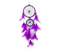Dream Catcher Room Decor Feather Weaving Catching Dream Angle Wind Chimes Mascot for Bedroom(E)