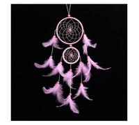 Dream Catcher Room Decor Feather Weaving Catching Dream Angle Wind Chimes Mascot for Bedroom(F)