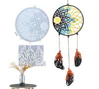 Dream Catcher Silicone Mould - Flexible Resin Mould, Tribal Design Casting Tool, Pendant Making Tray, Mould Not Stick, Waiting for It to Solidify and the Mould with a Simple Ve