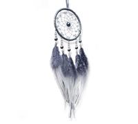 Dream Catcher, Small Dreamcatcher Kit Dream Catchers for Bedroom Woven Art Ornament Handmade Boho Wall Hanging Decoration for Wedding Holiday(Grey)