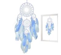 Dream Catcher Wall Decor, Blessing Wall Art Ornament, Dream Catcher Wall Decoration, Charm Ornament with Five Rings Handmade for